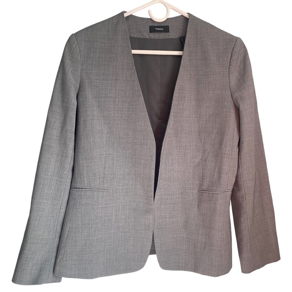 Theory Jackets & Blazers - THEORY Gray Suit Blazer size 10